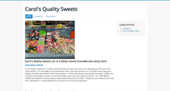 Desktop Screenshot of carolsqualitysweets.com