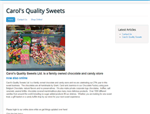 Tablet Screenshot of carolsqualitysweets.com